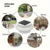 Solar Powered Outdoor Lights w/3 LED Bulbs,Auto On/Off,Wall/Gutter/Fence Mount,Warm White Light,Garden Patio Yard Camping BBQ