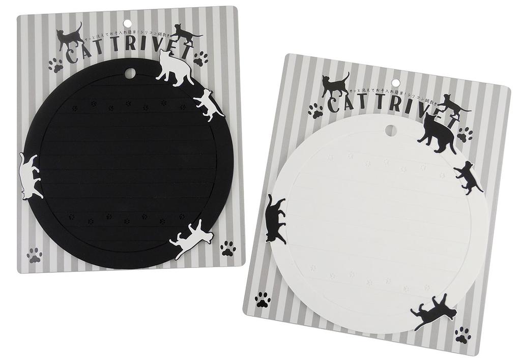 Onishi Ken Seihan Pot Cat Silicone Pot Holder Co., Ltd. Holder, White, Shape, ASC-1403