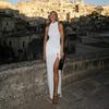 New for summer, sexy cross-neck suspender dress with split ends and long dress.