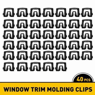 40pc Front Windshield Rear Window Reveal Molding Trim Clips For Ford Models