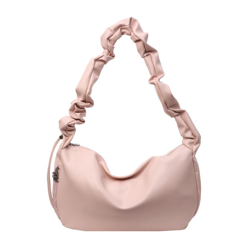 Premium Pleated Cloud Bag Women's 2025 New Trendy Fashion Dumpling Bag Large Capacity Commuter Shoulder Messenger Bag
