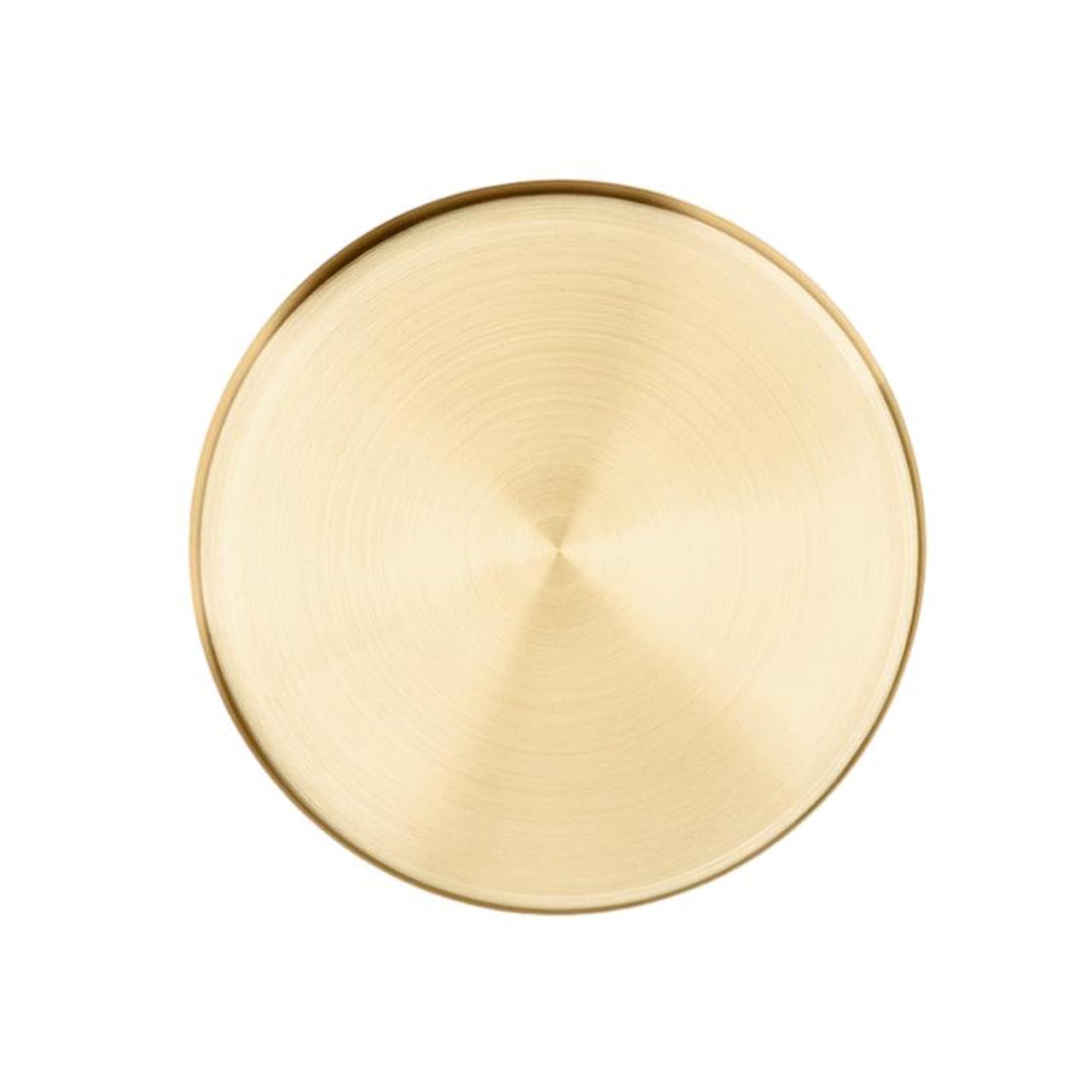 

Queen-b Gold Round Tray, Multifunctional Stainless Steel Plate for Small Item Storage, Perfume, Accessories, and Home Decor (20cm Diameter)