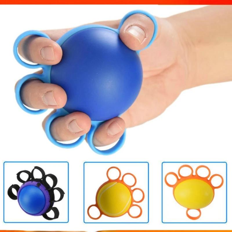 Five-Finger Grip Ball for Stroke & Hemiplegia Rehabilitation, Wrist Finger Strength Training Tool