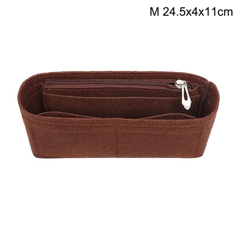 Multi-Pocket Women Insert Bag Felt Fabric Purse Handbag Organizer Bag Liner Tote