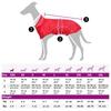 Dog Raincoat with Reflective Strips Polyester Red XXS
