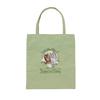 Marushin Mini Tote Bag, Peter Rabbit Design, Simple Flower Green, Lightweight, Compact, and Perfect for Makeup, Mother's Day, Birthdays, or As a Gift