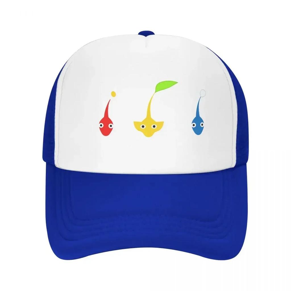 Pikmin Characters Cap Fashion Casual Mesh Baseball Caps Adjustable Hat Hip Hop Summer Unisex Baseball Hats Polychromatic