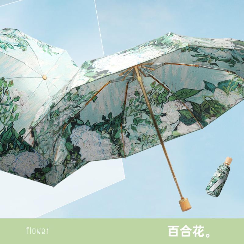 Good Butler Double-sided Double Flower Umbrella Outdoor Waterproof UV Protection Lightweight Portable Windproof
