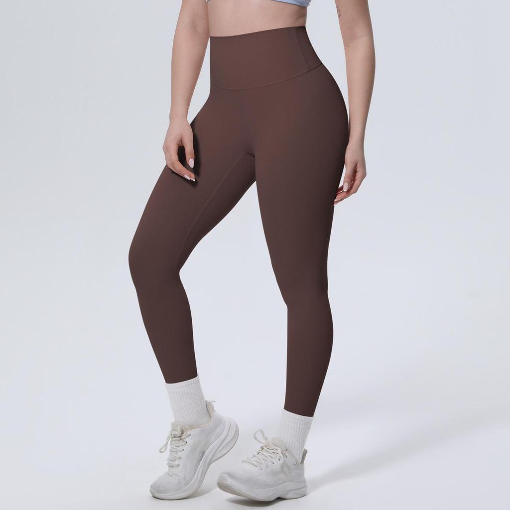 High-Waisted Peach-Lift Anti-Curl Yoga Pants - Skin-Friendly Nylon Tight-Fit Sportswear