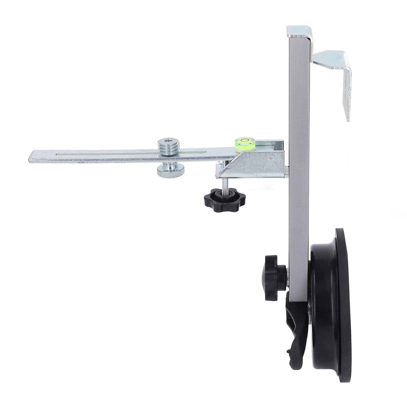 

Кронштейн для инструмента выравнивания с пузырьком и присоской Алюминиевый сплав Регулируемый нивелир Настенный держатель