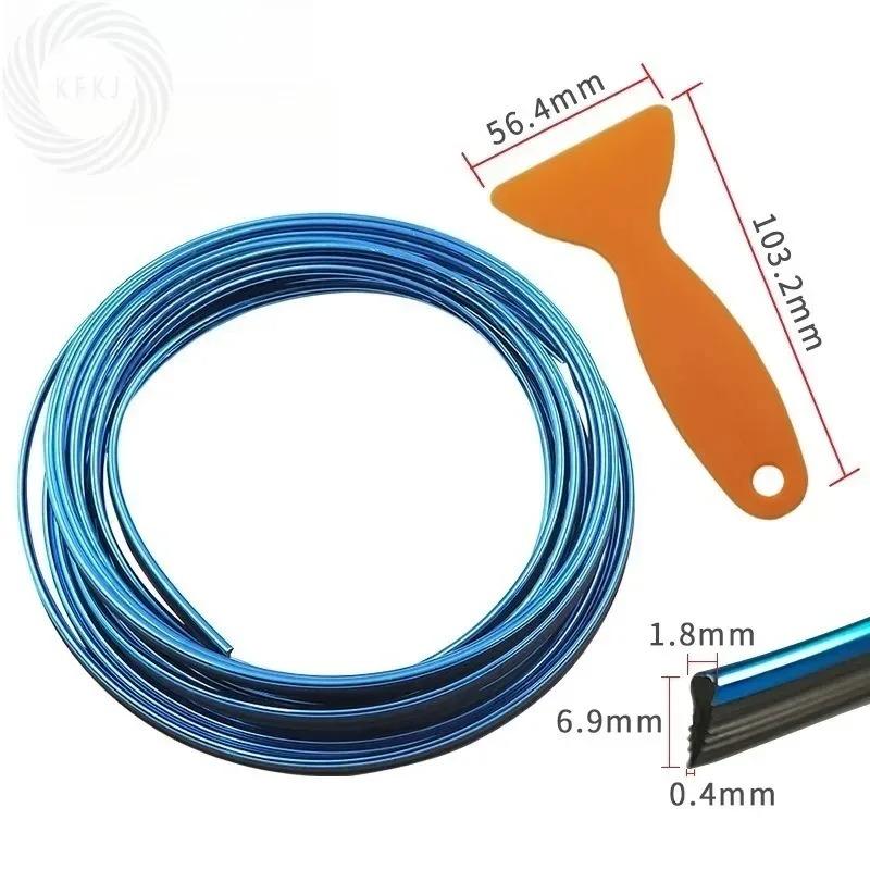 Auto-Zierleisten Streifen DIY Flexibel Kratzfest Linien 5m Dekorationsstreifen Armaturenbrett Auto-Styling Zubehör 202 Für Ein Set