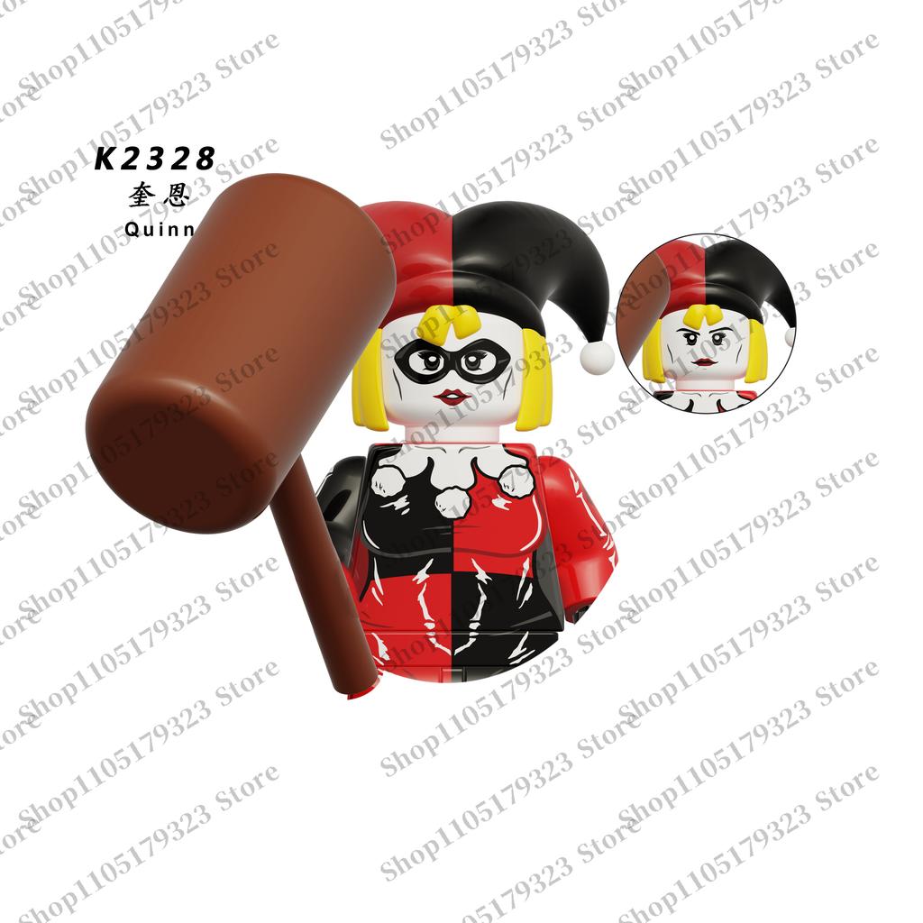 Hot building block toys children's mini brick Superhero Joker Two-Face Robin assembly toys party festival collection gifts