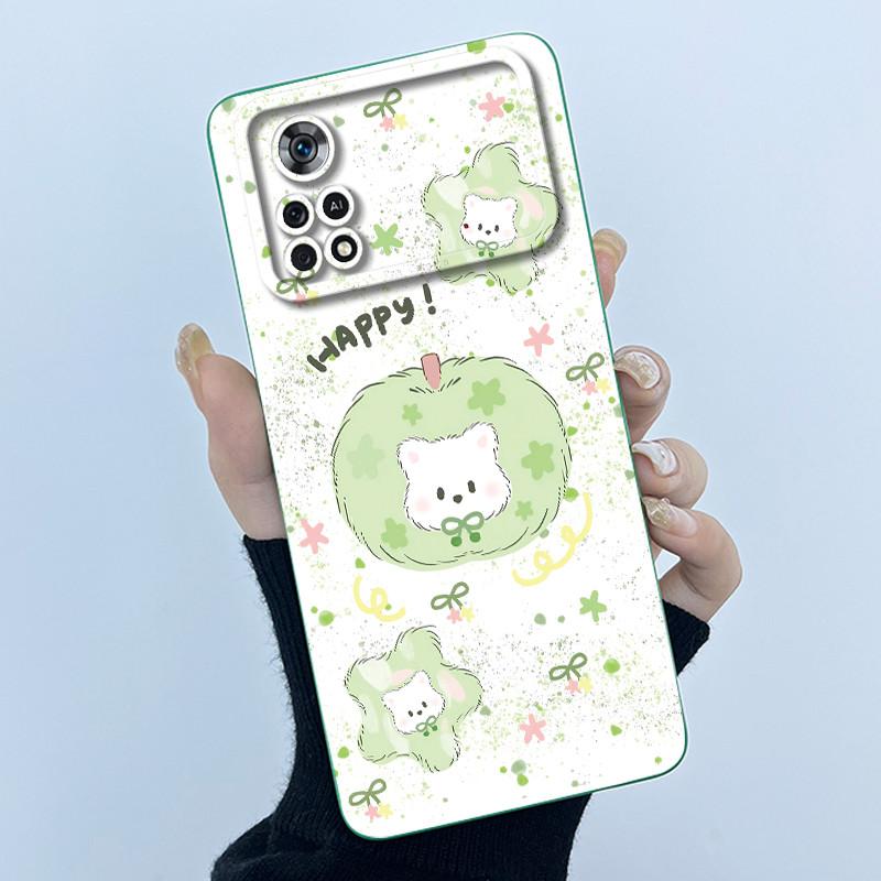 For Xiaomi Poco X4 Pro 5G Case Sweet Girls Cats Soft Silicone Phone Back Cover For Xiaomi PocoX4 M4 Pro Bumper Protective Casing