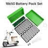 18V 11AH 81Slot 18611 Battery Case Set 81*18611 Holder For Electric Vehicles Battery Storage Box With 11S 11A BMS Welding Nickel