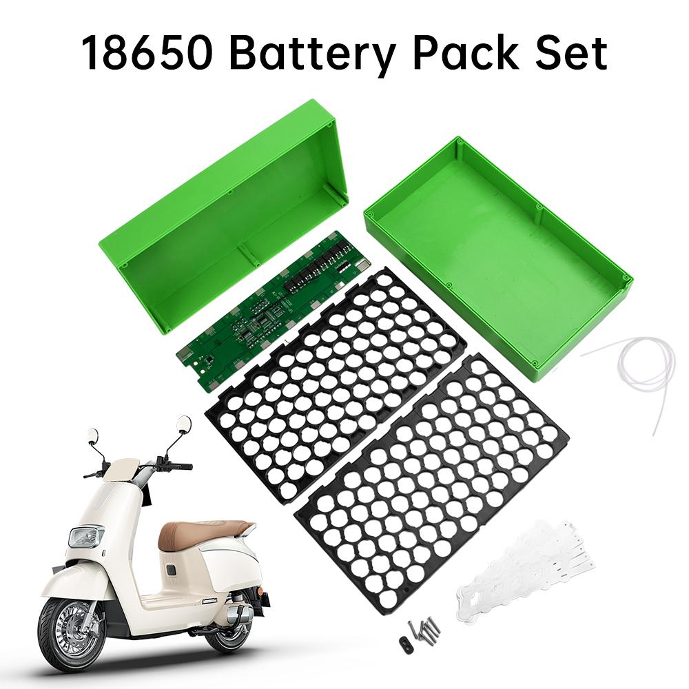 18V 11AH 81Slot 18611 Battery Case Set 81*18611 Holder For Electric Vehicles Battery Storage Box With 11S 11A BMS Welding Nickel