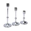 3 Pcs Candlestick Holder Steel Vintage Tall Metal Taper Candle Holders with Round Base for Table Wedding Housewarming