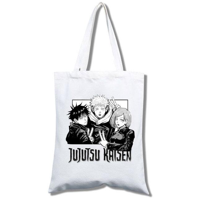 

Jujutsu Kaisen - Многоразовая сумка для покупок, хлопок tote, сумка messenger, сумка net bag