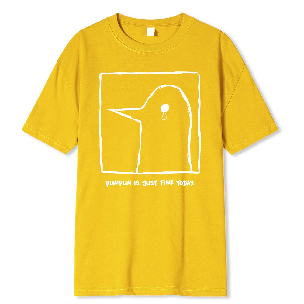 Oyasumi PunPun Modal Print T-Shirts Funny Anime Streetwear Camisetas Men Women Short-sleev Fashion T Shirt