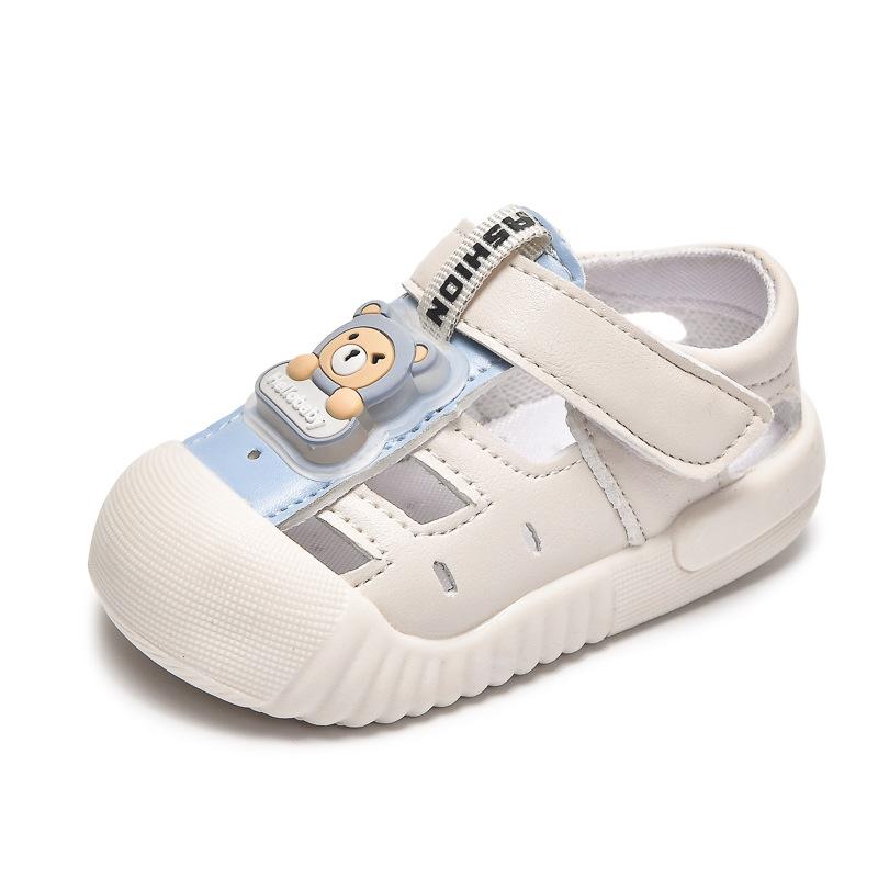 Cute Cartoon Breathable Soft Sole Flash Light Infant Toddler Walking Sandals