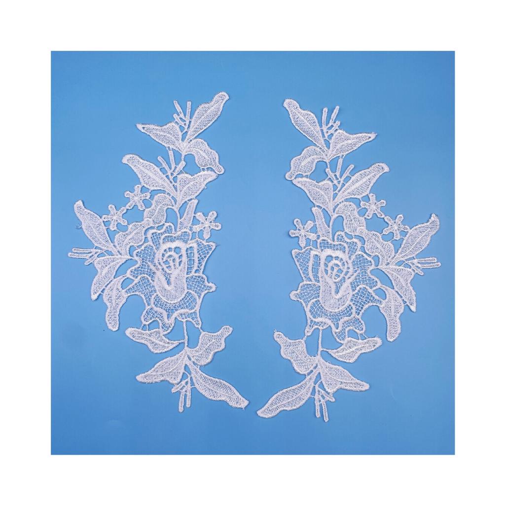 Garment Lace Factory Polyester Light To Flower, Hollow Water-Soluble To Flower, Water-Soluble Lace Flower Sticker Clothes Lace Fabric