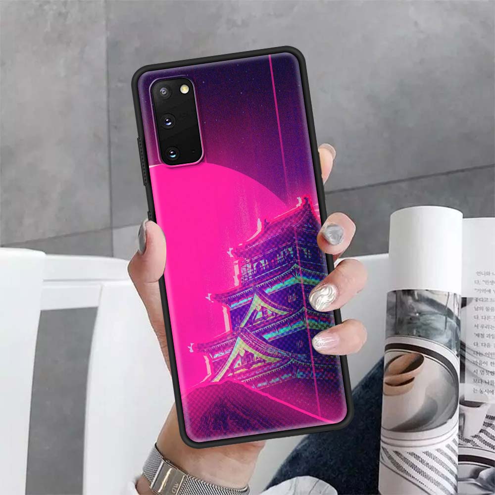 Soft Phone Case For Samsung Galaxy Note 20 Ultra 10 Lite S10 Plus S20 FE 5G 9 8 Back Cover S21 Funda Japanese Style Art Japan