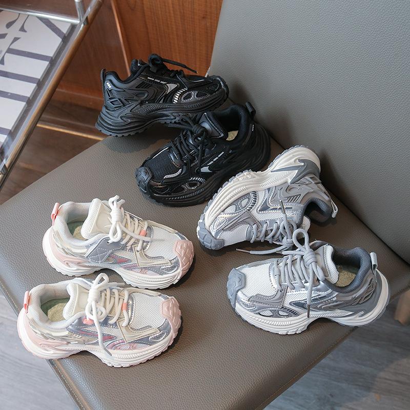 Boys' sports shoes spring and autumn new children's shoes girls' dad shoes middle and older children's casual running shoes trend