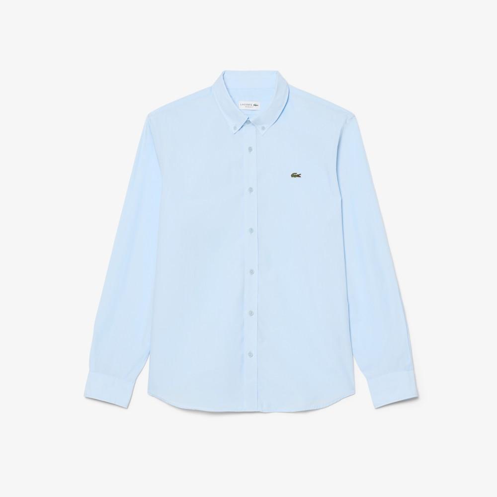 Lacoste Men's Light Poplin Long-Sleeve Shirt CH6250-56GT01
