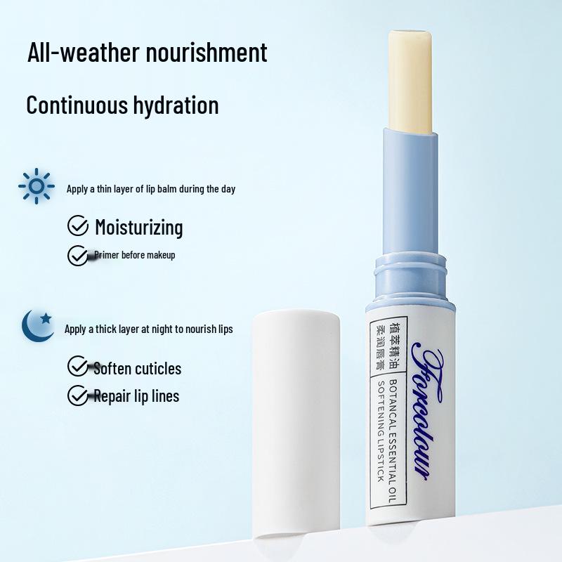 

Forcolour Essential Oil Lip Balm: Moisturizing, Hydrating, Exfoliating, Colorless, Protects, and Lightens Lip Lines for Men & Women Essential Oil Moisturizing Lipstick