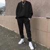 Men's Long Sleeve Sweatshirt and Sweatpants Set Loose Fit Casual Two Piece Sportswear Outfit