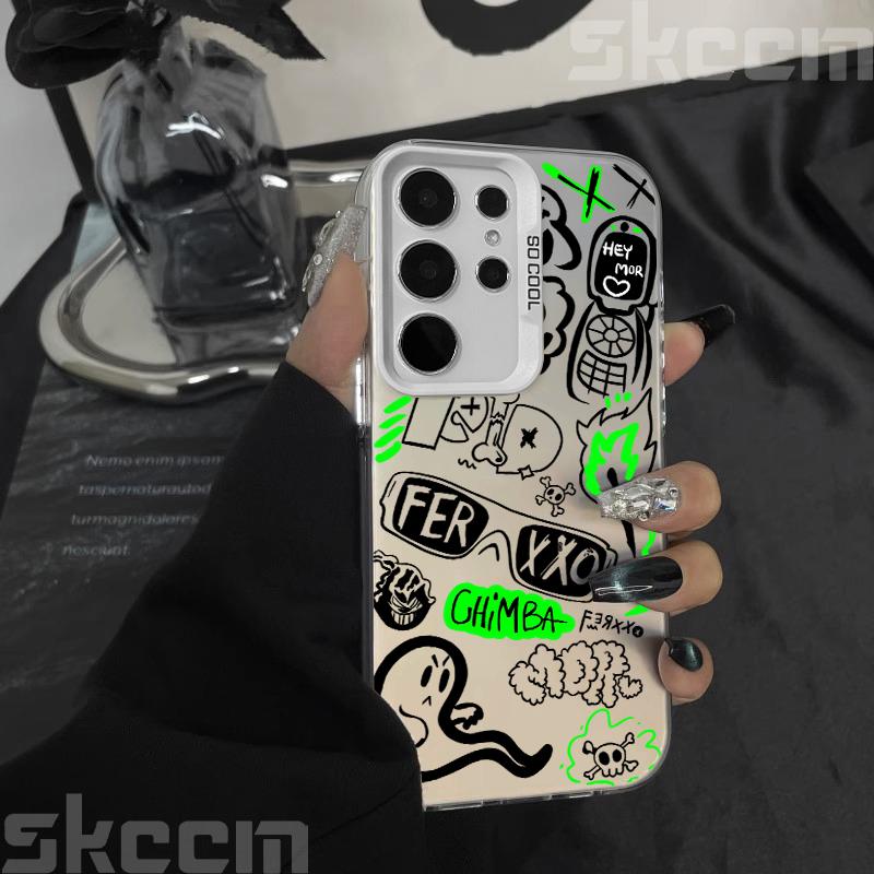 Street Classic Graffiti Print Case For Samsung Galaxy S20 S21 S22 S23 S24 S25 Ultra Plus FE A55 A54 A15 A35 A34 A35 A53 Cover