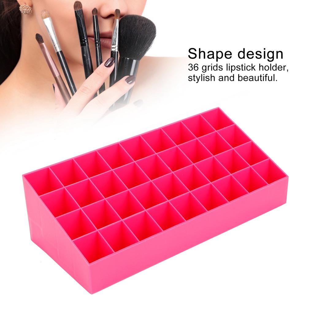 36 Grids Makeup   Storage Box Display Stand Cosmetic Desktop Lipstick Rack Container