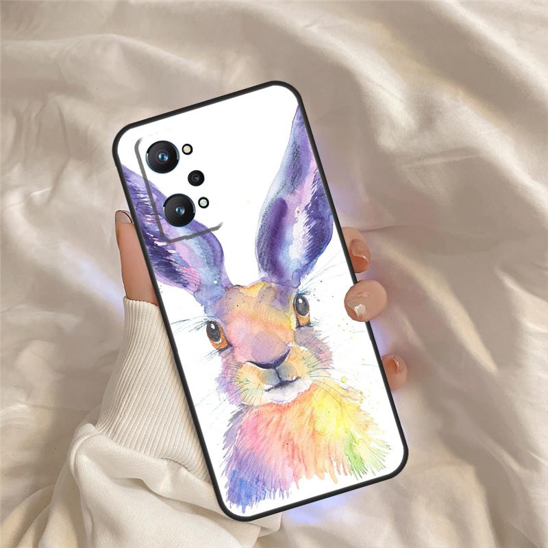 Bunny Rabbits Case For Realme 15 14 11 12 13 Pro Plus C65 C67 C71 C63 C61 C55 C51 C53 C35 C75 GT6 GT7 Pro