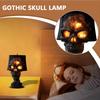 Halloween Gothic Skull Lamp volcanic Stone Skull Lamp Skeleton Halloween Decorations Skeleton Halloween Desktop Decorations