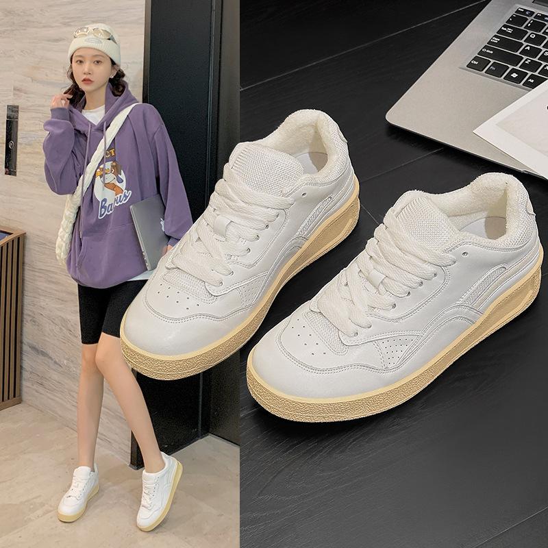 

Спортивная повседневная белая обувь на платформе Hy с полотенцем для женщин. Новая модная теплая повседневная удобная универсальная обувь для женщин.