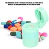 3pcs MultiFunctional   Crusher Cutter Tablet Splitter Grinder Storage Box Accessory(Green )