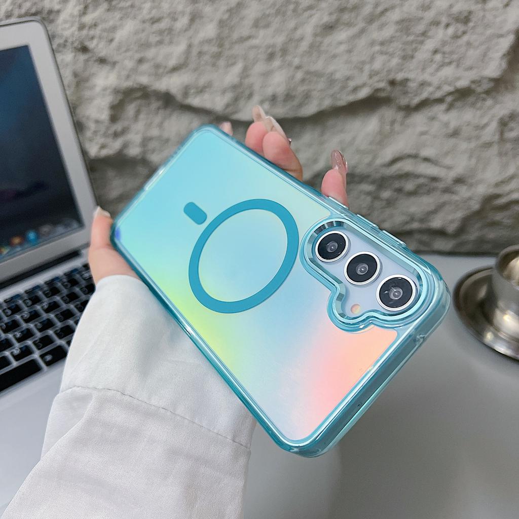 Bright Chameleon Magnetic Suction Suitable for Samsung A56 Mobile Phone Case Colorful A55 A06 Full Cover Super Anti Fall