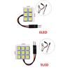 Auto T10 Festoon 5050 6/9/12/15/18/20/24/36/48 SMD Panel light white/ice blue Car LED Reading Dome Trunk lamp bulb 12V Lights Bulbs 7