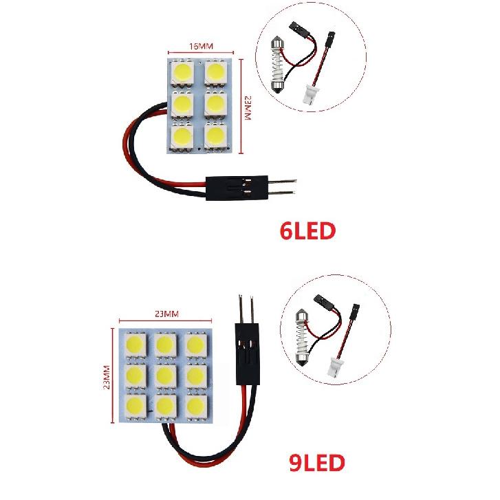 Auto T10 Festoon 5050 6/9/12/15/18/20/24/36/48 SMD Panel light white/ice blue Car LED Reading Dome Trunk lamp bulb 12V Lights Bulbs 7
