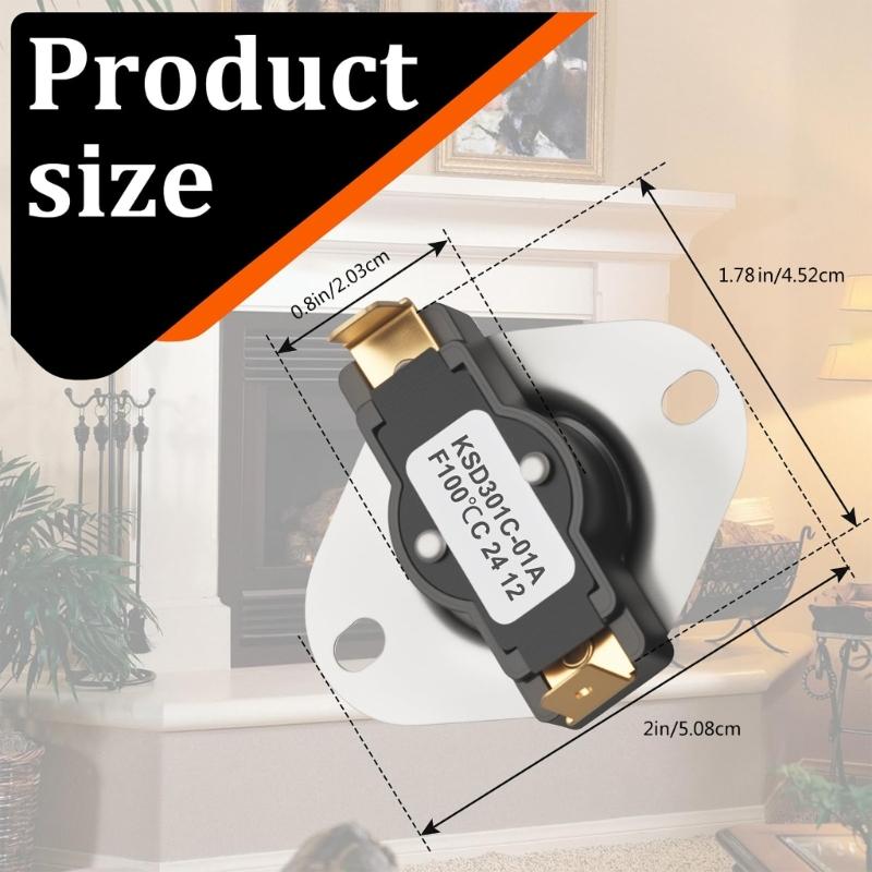 Stove Blower Temperature Regulator Open/Normally Closed Temperature Switches Thermostat For Efficient Heat Management