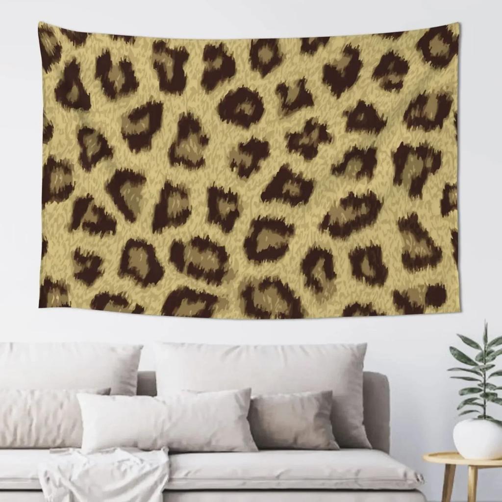 Wildlife Brown Wildlife Leopard Tapestry Living Room Bedroom Dormitory Wall Tapestry Art Decoration