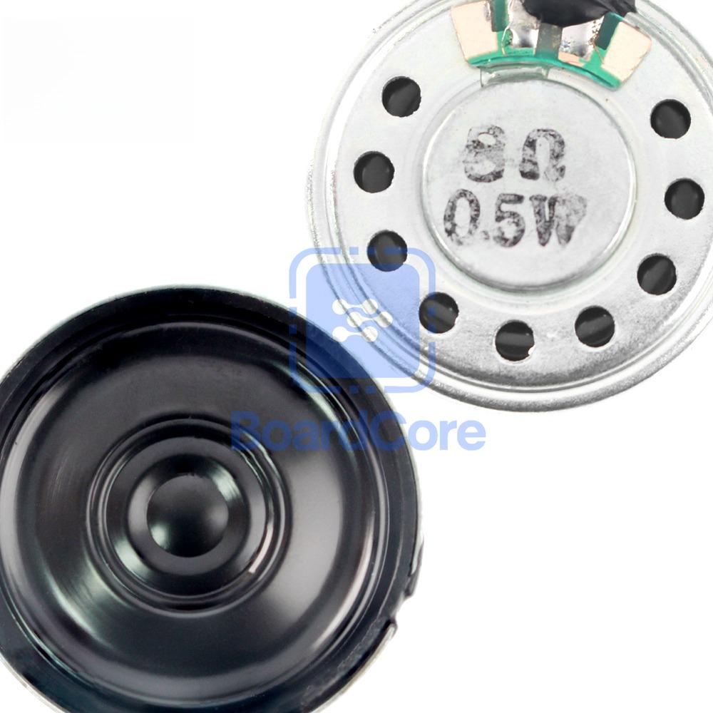 5PCS 8R 0.5W Mini Ultra-thin Horn Speaker Diameter 20mm 23mm 28mm 29mm 32mm 36mm 40mm 50mm 57mm Loudspeaker 0.5W 8 Ohm Speaker
