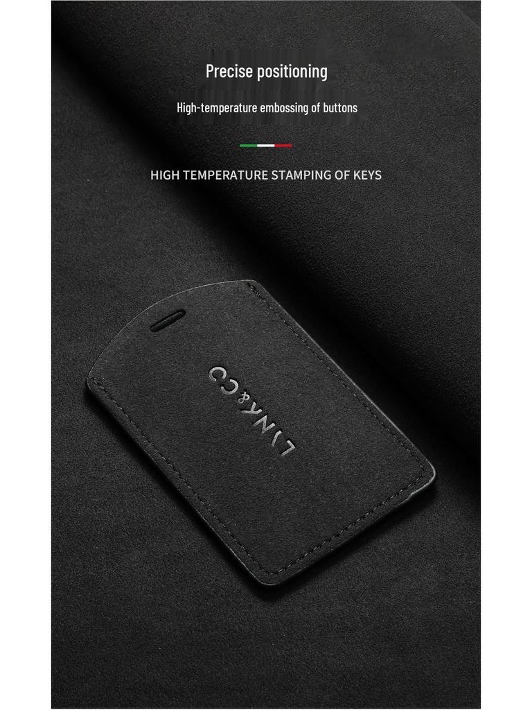Key Case for 2024 Lynk & Co Models 09, 07, 08: Unisex NFC Card Holder with Car Logo and Gunmetal Buckle