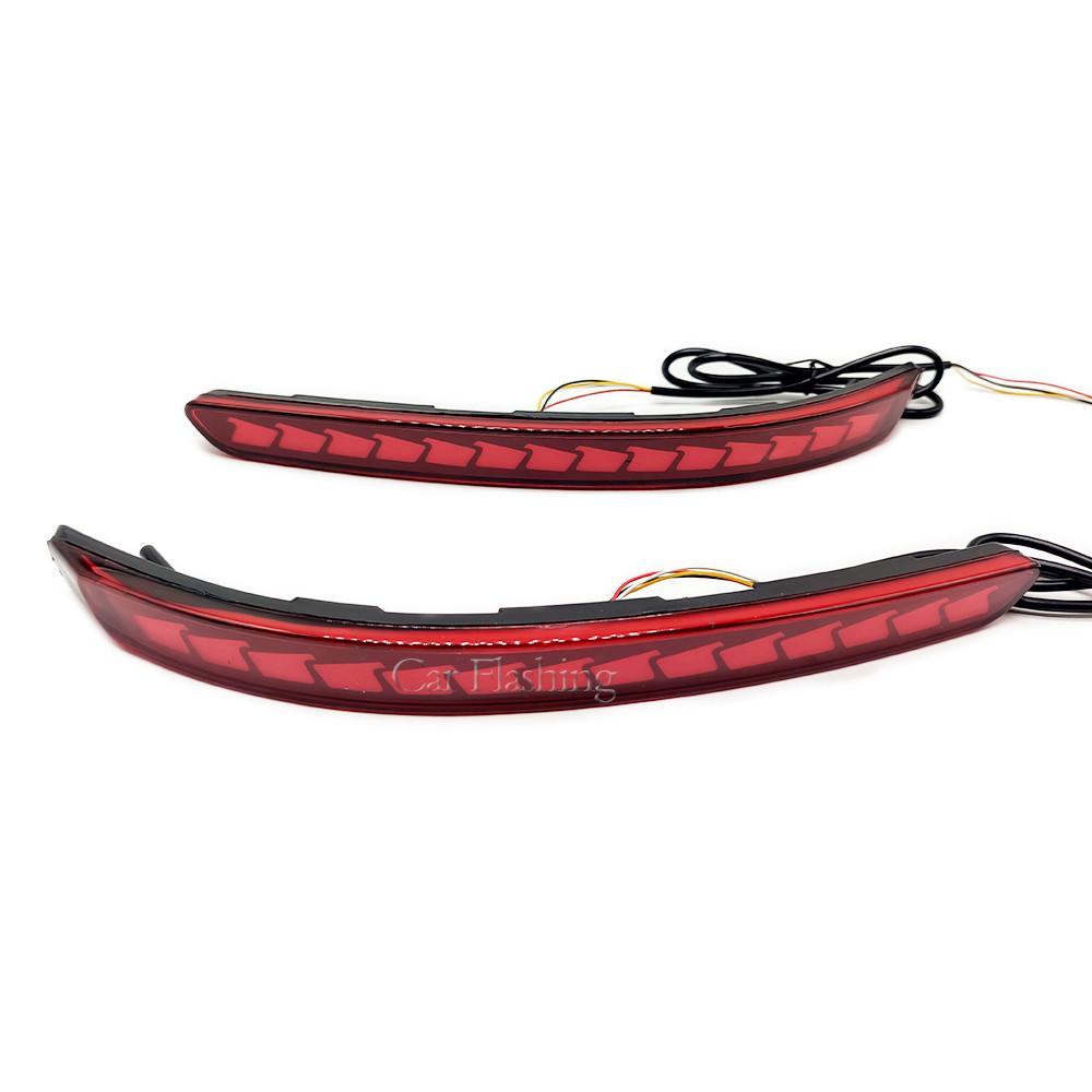 For KIA Pegas Soluto 2017 2018 2019 2020 2021 2022 2023 LED Rear Bumper Light Rear Fog Lamp turn signal Brake Light Reflector Red Cover