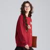 TonLion 2026 Spring Women's Patterned Crew Neck Sweatshirt