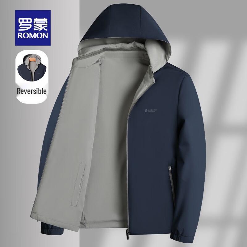 

ROMON Men s Reversible Detachable Hood Jacket 4XL