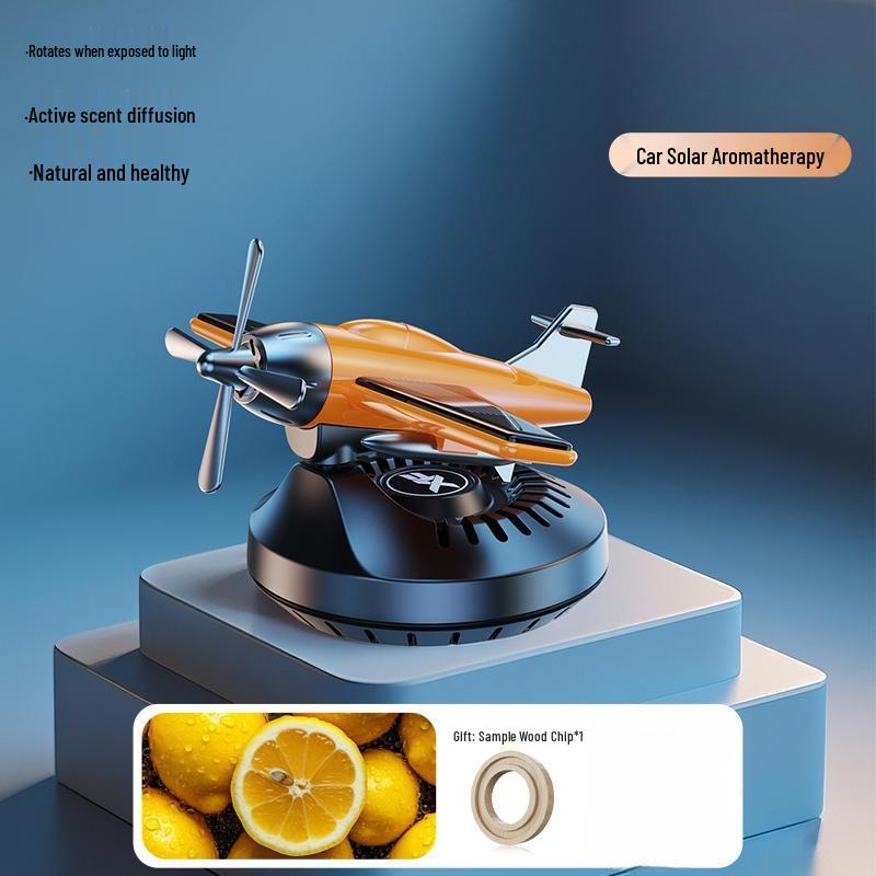 

Солнечный Ароматизатор для Автомобиля в Виде Самолета: Вращающийся на 360° освежитель воздуха с долговечным ароматом
