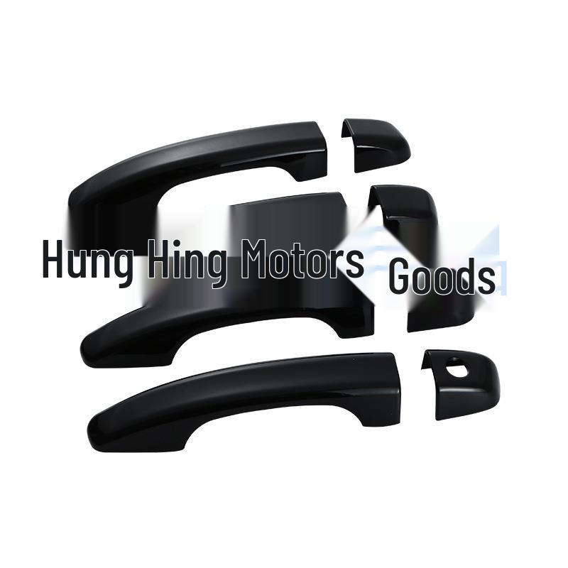 Tenth Gen Honda Accord 2018 Handle Protective Shell Sticker - Bright Black Carbon Fiber