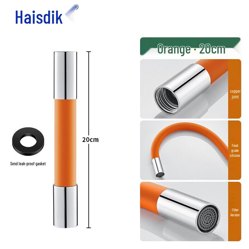 Universal Swivel Faucet Extender with Anti-Splash Aerator