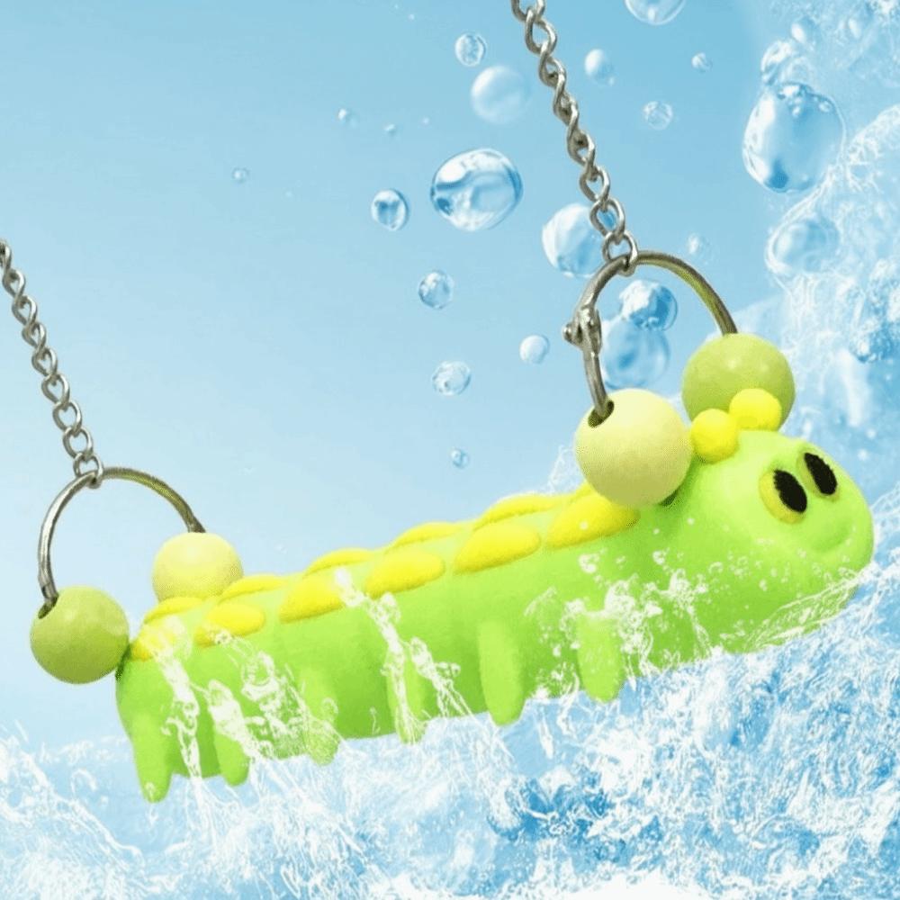 Caterpillar Bird Habitat Rack Durable Birdcage Hanging Swing Birds Climbing Ladders  Training Toy