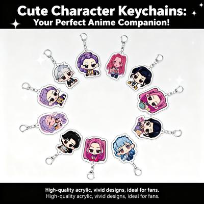 Magic Girl Acrylic Double-Sided Keychain Anime Character Backpack Pendant Cosplay Accessories Dropshipping Lightweight Carry Portable Cute Mini